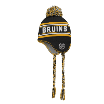 Boston Bruins czapka zimowa dziecięca Jacquard Tassel Knit With Pom