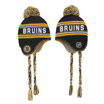 Boston Bruins czapka zimowa dziecięca Jacquard Tassel Knit With Pom