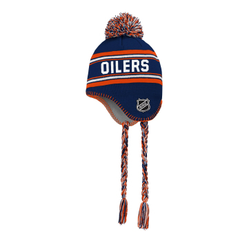 Edmonton Oilers czapka zimowa dziecięca Jacquard Tassel Knit With Pom