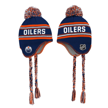 Edmonton Oilers czapka zimowa dziecięca Jacquard Tassel Knit With Pom