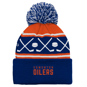 Edmonton Oilers czapka zimowa dziecięca Face-Off Cuff Pom