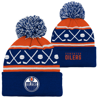 Edmonton Oilers czapka zimowa dziecięca Face-Off Cuff Pom
