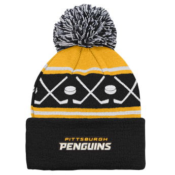 Pittsburgh Penguins czapka zimowa dziecięca Face-Off Cuff Pom