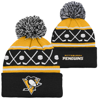 Pittsburgh Penguins czapka zimowa dziecięca Face-Off Cuff Pom