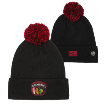 Chicago Blackhawks czapka zimowa dziecięca Draft Beanie Cuff With Pom