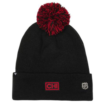 Chicago Blackhawks czapka zimowa dziecięca Draft Beanie Cuff With Pom