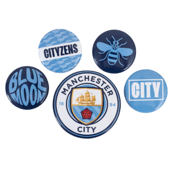 Manchester City zestaw pinesek Button 5 assorted