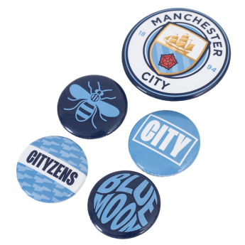 Manchester City zestaw pinesek Button 5 assorted