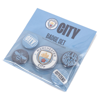 Manchester City zestaw pinesek Button 5 assorted