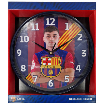 Barcelona zegar ścienny Pedri