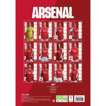 Arsenal kalendarz WFC 2025