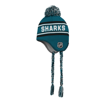 San Jose Sharks czapka zimowa dziecięca Jacquard Tassel Knit With Pom