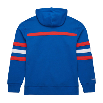 New York Rangers męska bluza z kapturem Head Coach Hoodie Current Logo blue