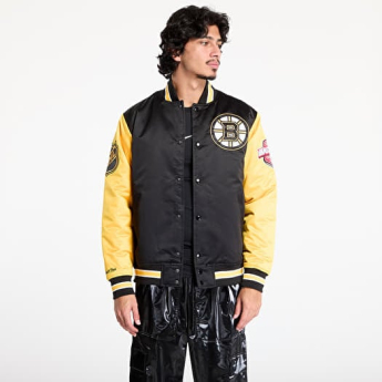 Boston Bruins kurtka męska Primetime Heavyweight Satin Jacket Current Logo