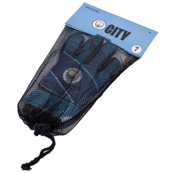 Manchester City dziecięce rękawice bramkarskie Fuse Goalkeeper Gloves Yths 79-86mm palm width