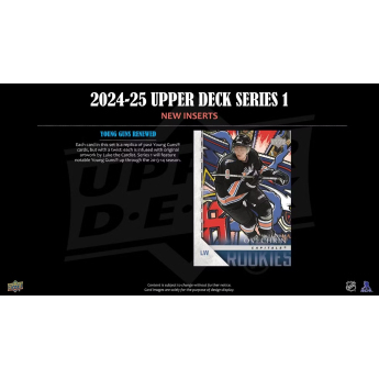 NHL pudełka karty hokejowe NHL 2024-25 Upper Deck Series 1 Blaster Box