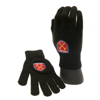 West Ham United rękawice dziecięce black