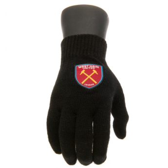 West Ham United rękawice dziecięce black