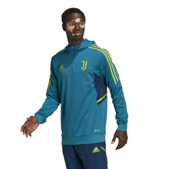 Juventus męska bluza z kapturem Track teal