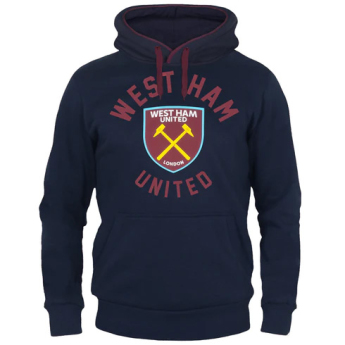 West Ham United męska bluza z kapturem Graphic navy blue