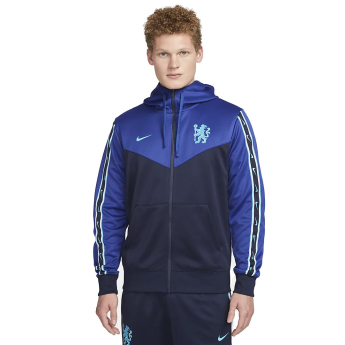 Chelsea męska bluza z kapturem Zip Repeat navy