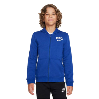 Chelsea dziecięca bluza z kapturem Zip blue