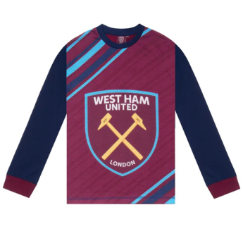 West Ham United piżama dziecięca Long navy