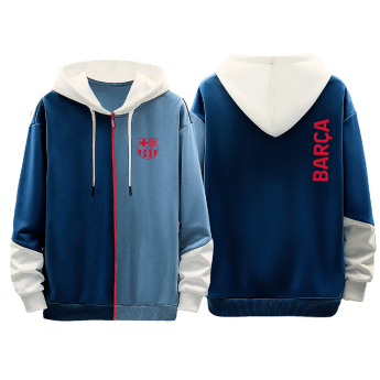 Barcelona męska bluza z kapturem Zip Oversize