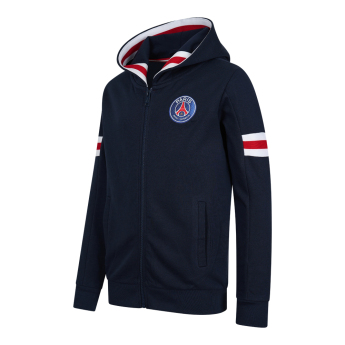 Paris Saint Germain dziecięca bluza z kapturem Zip blue