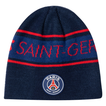 Paris Saint Germain czapka zimowa dziecięca Text blue