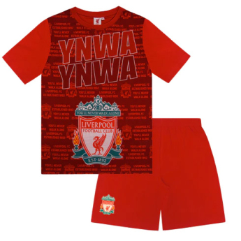 Liverpool piżama dziecięca Text red