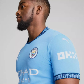 Manchester City piłkarska koszulka meczowa 24/25 Home