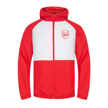 Arsenal męska kurtka z kapturem Shower red white