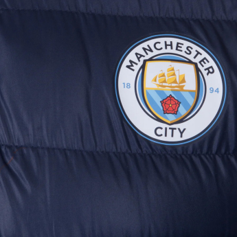 Manchester City męska kurtka z kapturem Winter navy