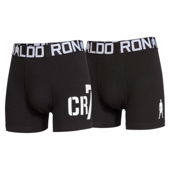 Cristiano Ronaldo bokserki chłopięce 2pack CR7 fullblack