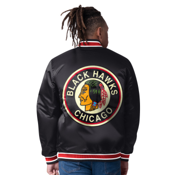 Chicago Blackhawks kurtka męska The CLOSER Reversible Varsity Satin