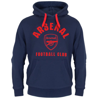 Arsenal męska bluza z kapturem Round navy