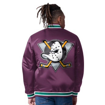 Anaheim Ducks kurtka męska The CLOSER Reversible Varsity Satin
