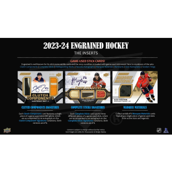 NHL pudełka karty hokejowe NHL 2023-24 Upper Deck Engrained Hockey Hobby Box