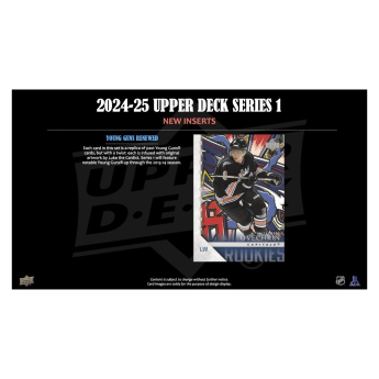 NHL pudełka karty hokejowe NHL 2024-25 Upper Deck Series 1 Tin Box