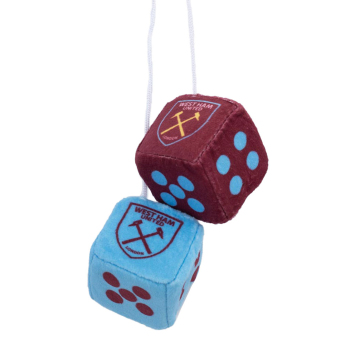 West Ham United kostki do samochodu Hanging Dice