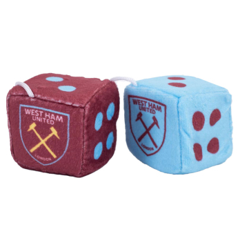 West Ham United kostki do samochodu Hanging Dice