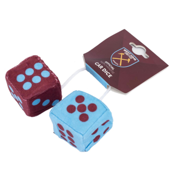 West Ham United kostki do samochodu Hanging Dice
