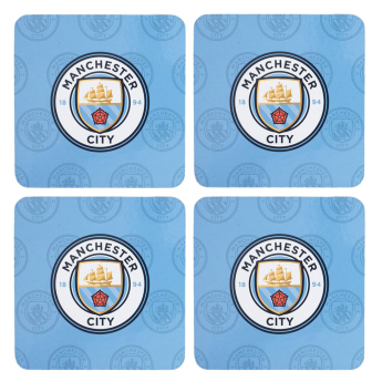 Manchester City podkładki 4pk Cork