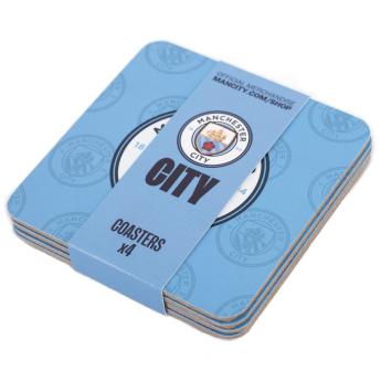 Manchester City podkładki 4pk Cork