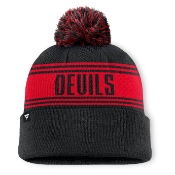New Jersey Devils czapka zimowa A/CAP Beanie Cuff W/Pom