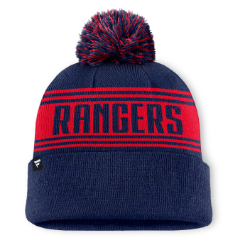 New York Rangers czapka zimowa A/CAP Beanie Cuff W/Pom
