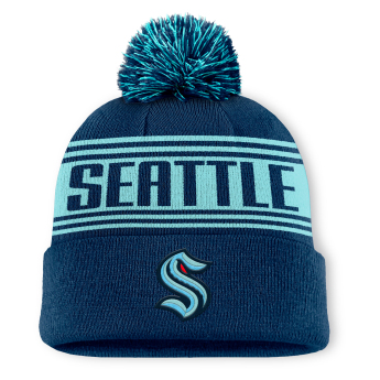 Seattle Kraken czapka zimowa A/CAP Beanie Cuff W/Pom