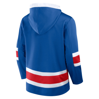 New York Rangers męska bluza z kapturem Mens Laced Hockey