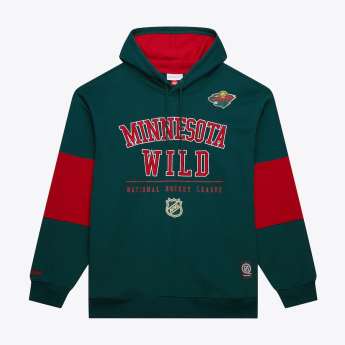 Minnesota Wild męska bluza z kapturem Retro Fleece Current Logo